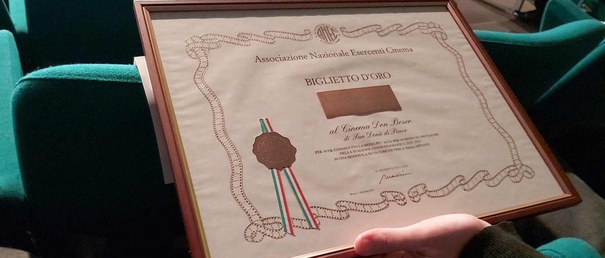 La premiazione del Biglietto d'Oro a Sorrento